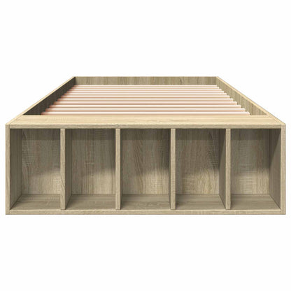 Bed Frame with Storage Sonoma Oak 80 x 200 cm Engineered Wood