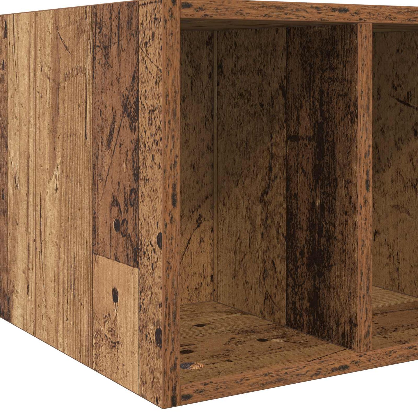 Bed Frame with Storage Old Wood 80 x 200 cm Engineered Wood