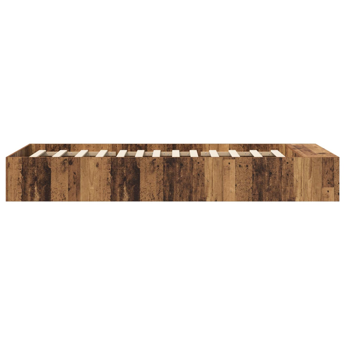 Bed Frame with Storage Old Wood 80 x 200 cm Engineered Wood