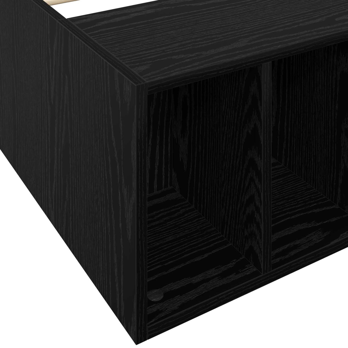 Bed Frame with Storage Black Oak 80 x 200 cm Engineered Wood