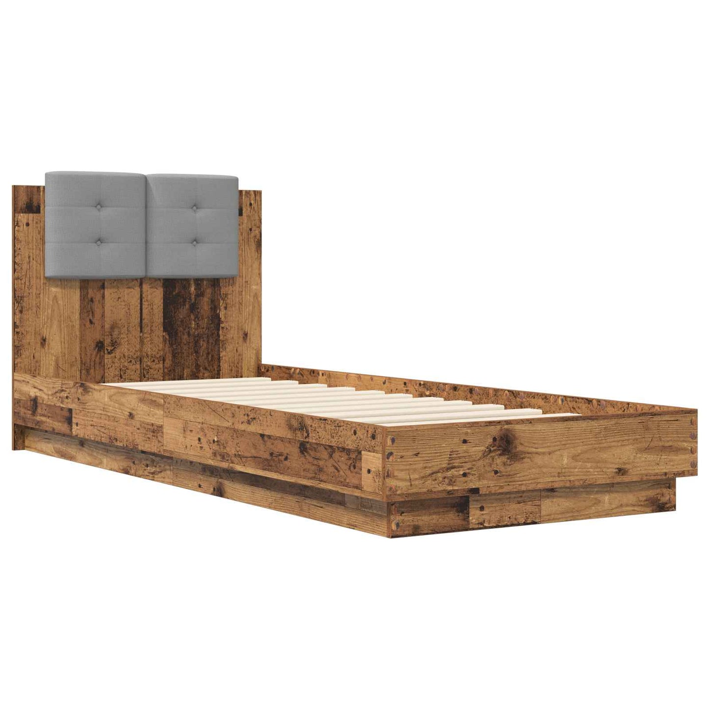 Bed Frame with Headboard Old Wood 80 x 200 cm Engineered Wood
