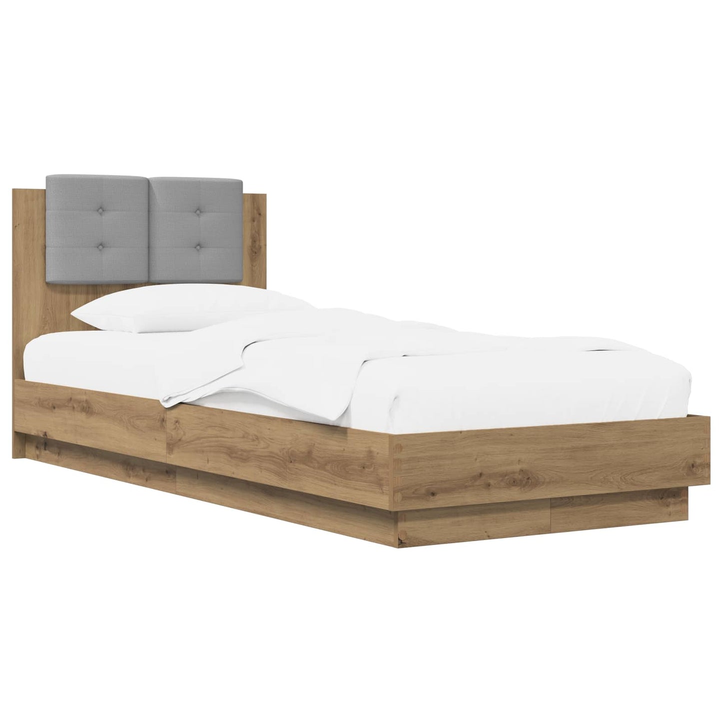 Bed Frame with Headboard Artisian Oak 80 x 200 cm