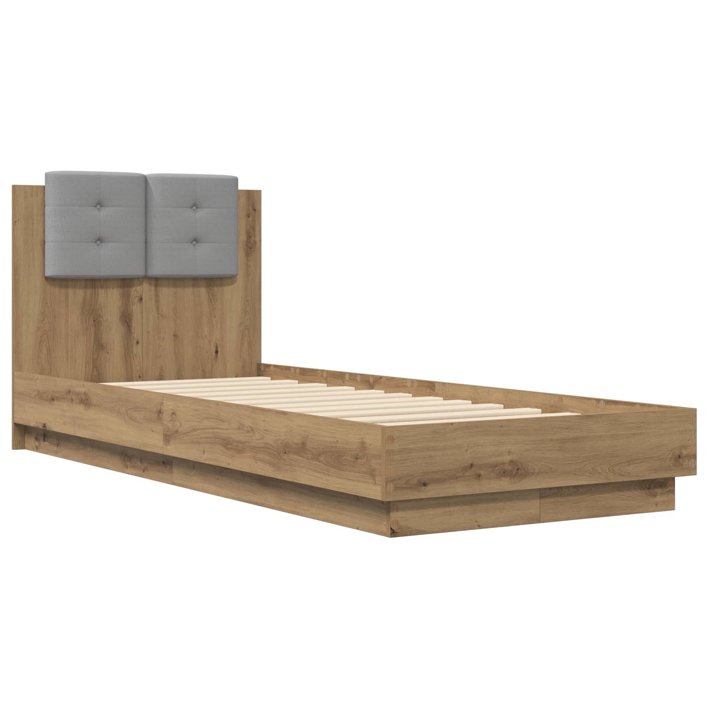 Bed Frame with Headboard Artisian Oak 80 x 200 cm