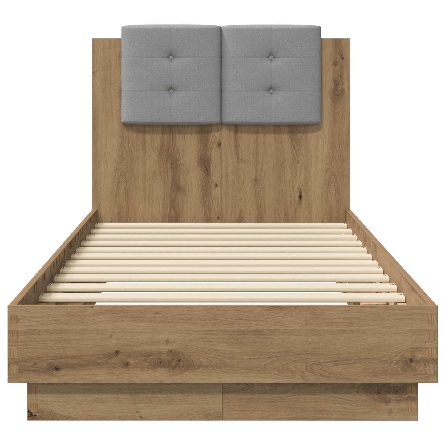 Bed Frame with Headboard Artisian Oak 80 x 200 cm