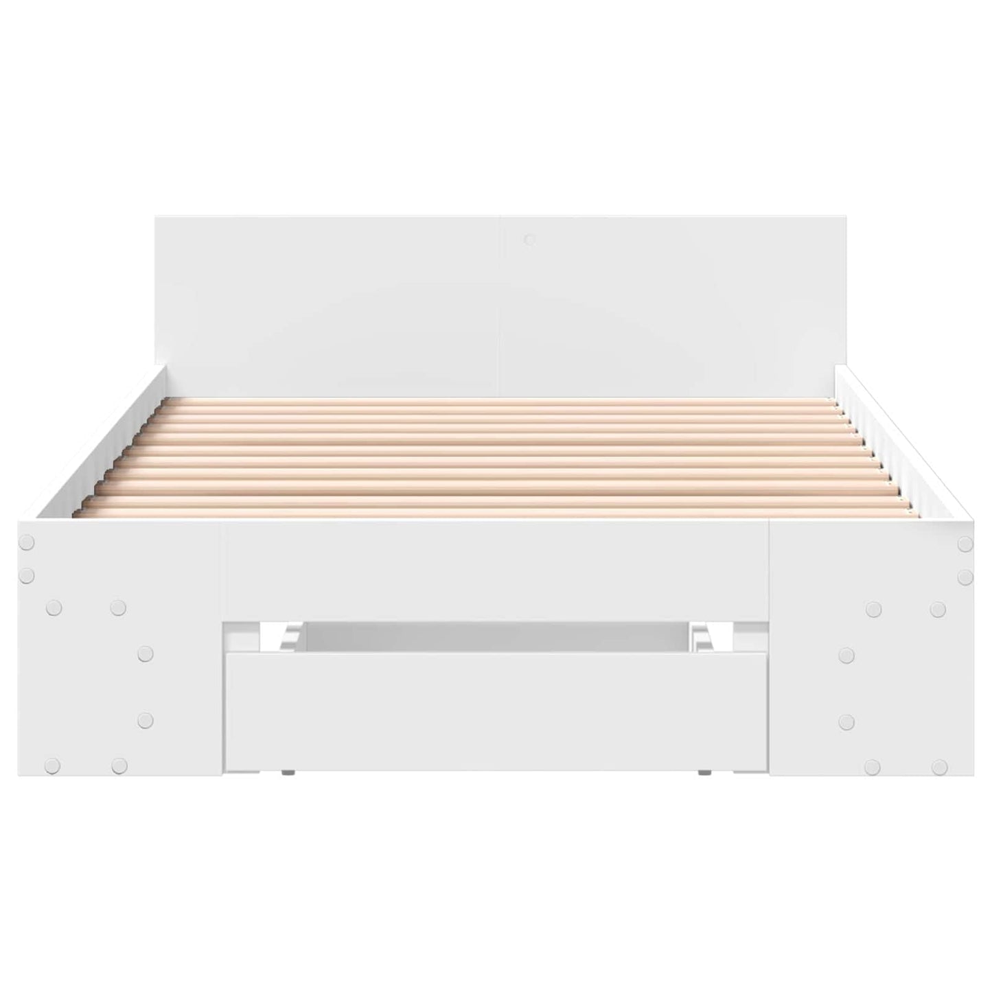 Bed Frame with Storage White 80 x 200 cm Engineered Wood