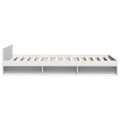 Bed Frame with Storage White 80 x 200 cm Engineered Wood
