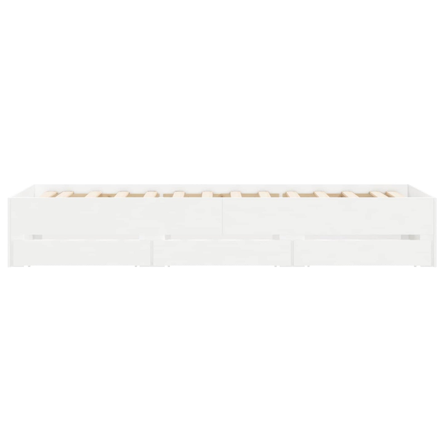 Bed Frame with Storage White 80 x 200 cm Engineered Wood