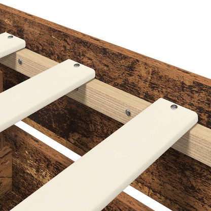 Bed Frame with Storage Old Wood 80 x 200 cm Engineered Wood