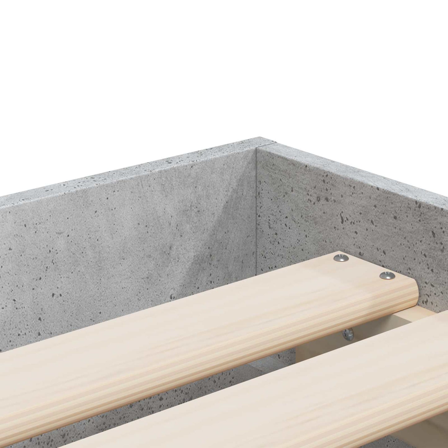 Bed Frame with Storage Grey Sonoma 80 x 200 cm Engineered Wood