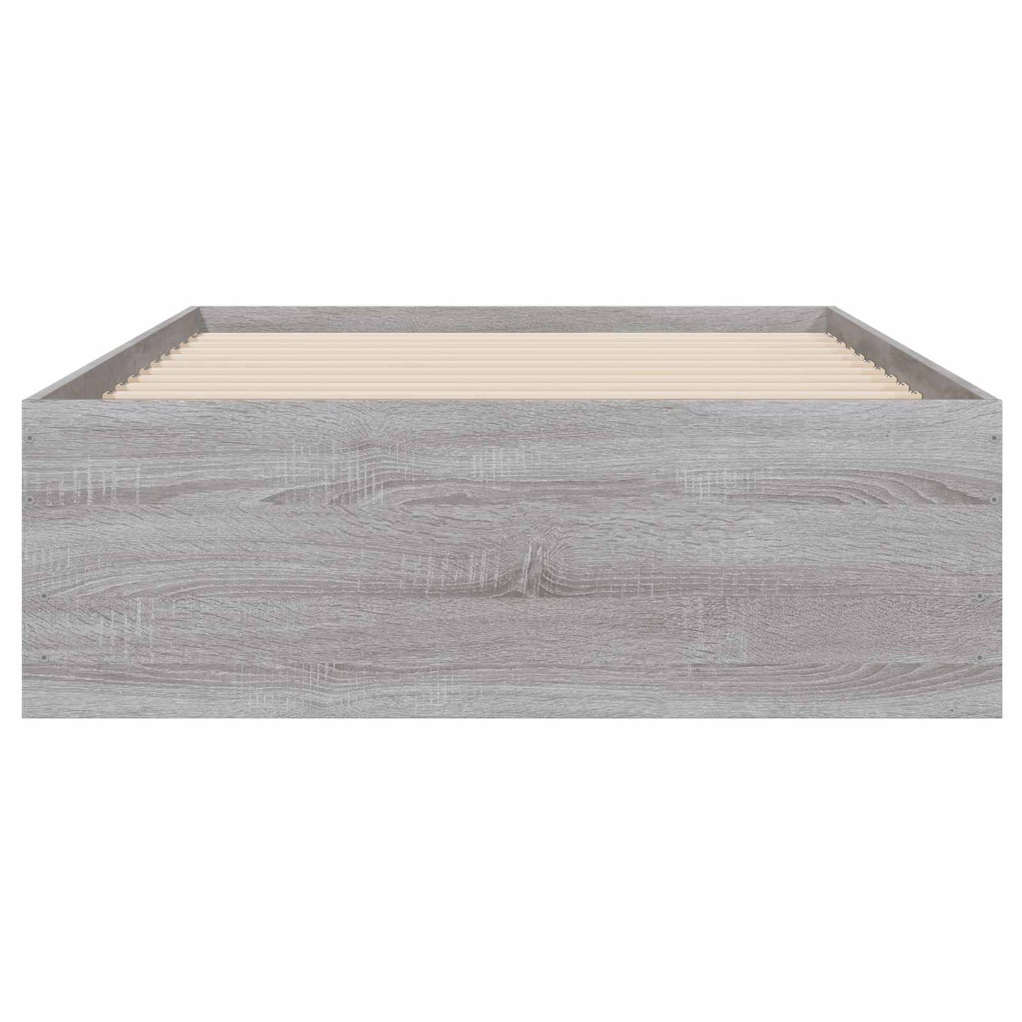 Bed Frame with Storage with Drawer Concrete Grey 80 x 200 cm
