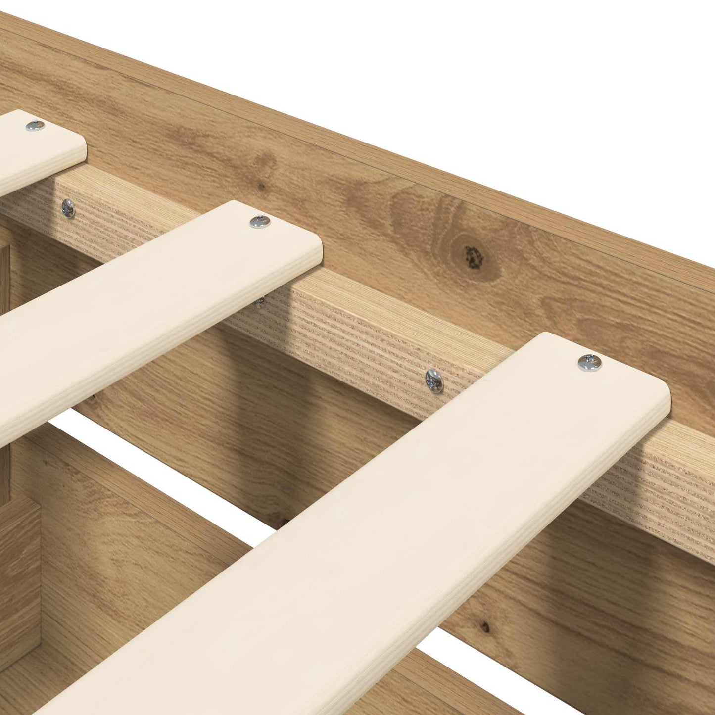 Bed Frame with Storage Artisian Oak 80 x 200 cm Engineered Wood