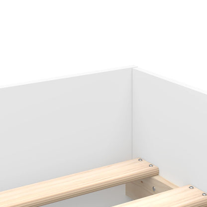Bed Frame with Storage White 80 x 200 cm Engineered Wood