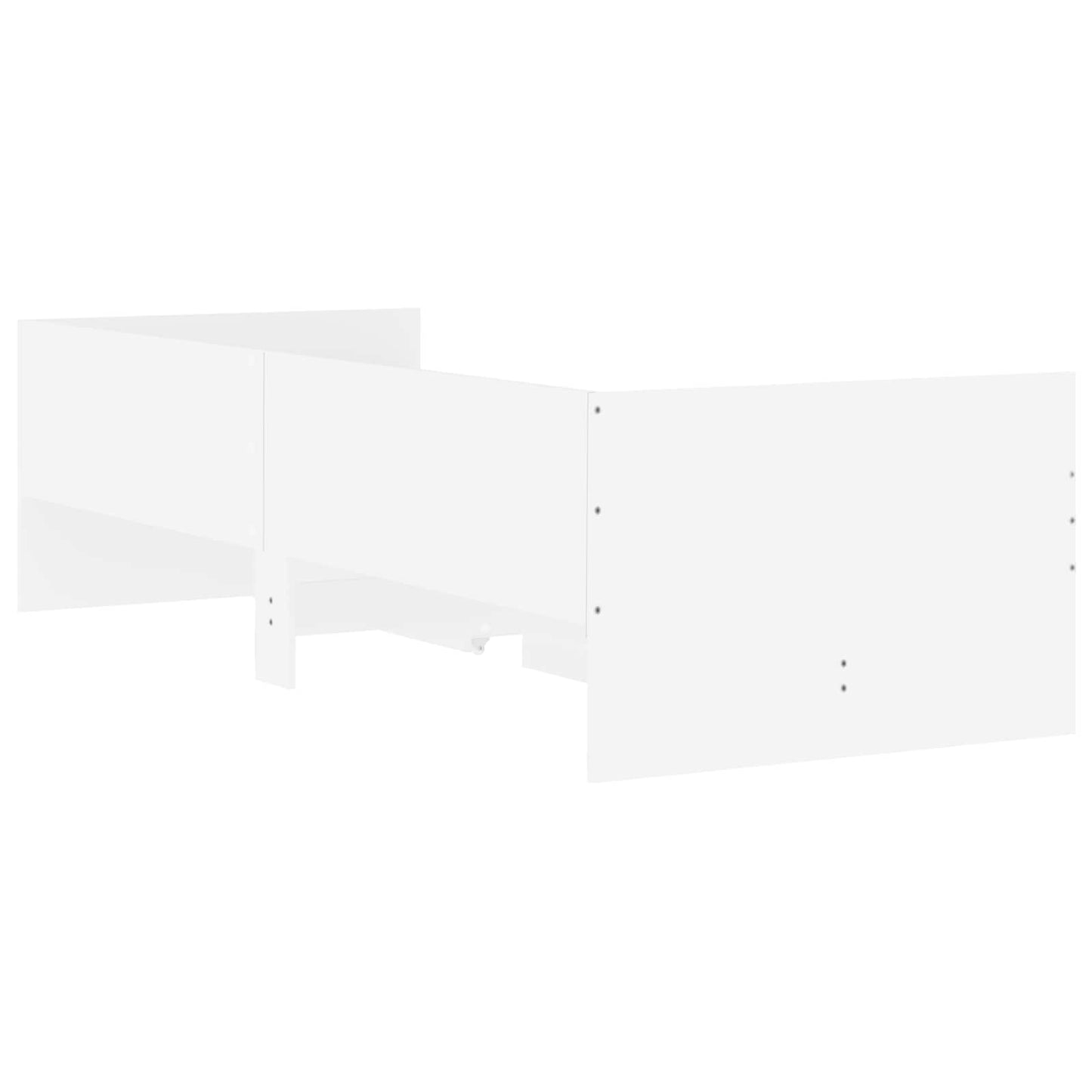 Bed Frame with Storage White 80 x 200 cm Engineered Wood