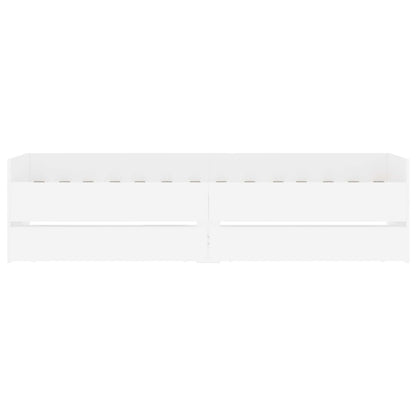 Bed Frame with Storage White 80 x 200 cm Engineered Wood