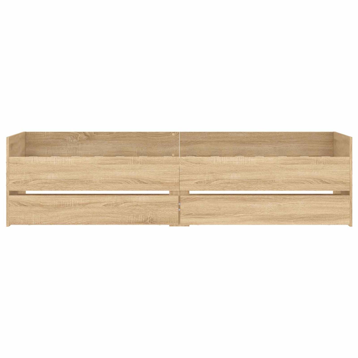 Bed Frame with Storage Sonoma Oak 80 x 200 cm Engineered Wood
