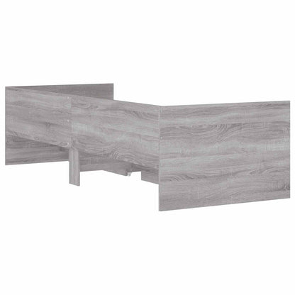 Bed Frame with Storage Concrete Grey 80 x 200 cm