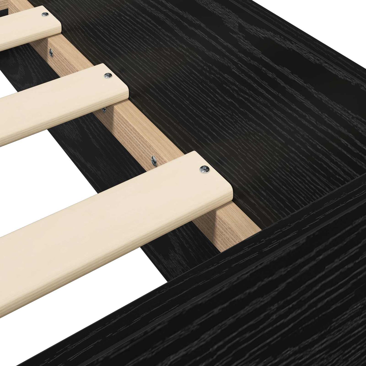 Bed Frame with Storage Black Oak 80 x 200 cm Engineered Wood
