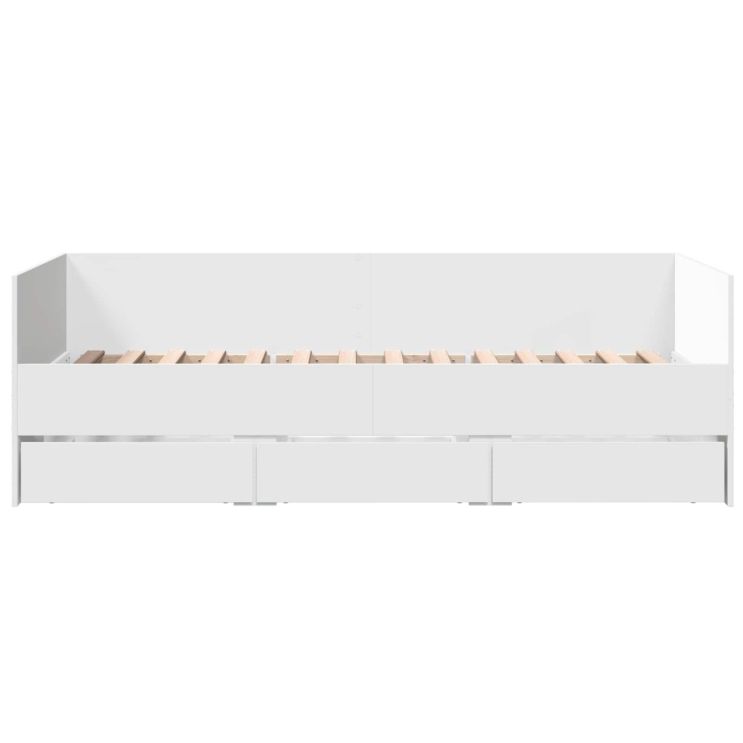 Bed Frame with Storage White 80 x 200 cm Engineered Wood