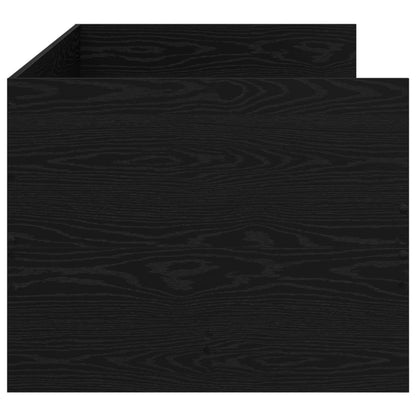 Bed Frame with Storage Black Oak 80 x 200 cm Engineered Wood