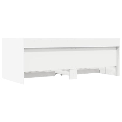 Bed Frame with Storage White 80 x 200 cm Engineered Wood
