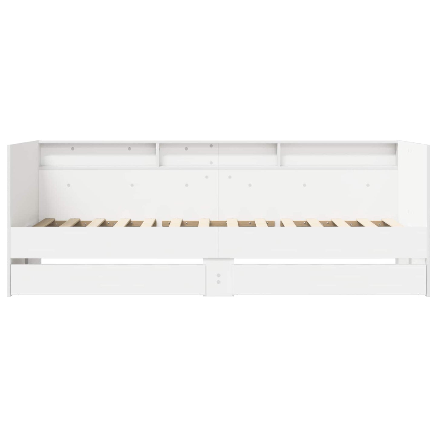 Bed Frame with Storage White 80 x 200 cm Engineered Wood