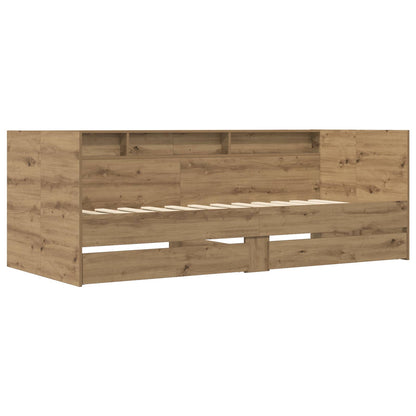 Bed Frame with Storage Artisian Oak 80 x 200 cm Engineered Wood
