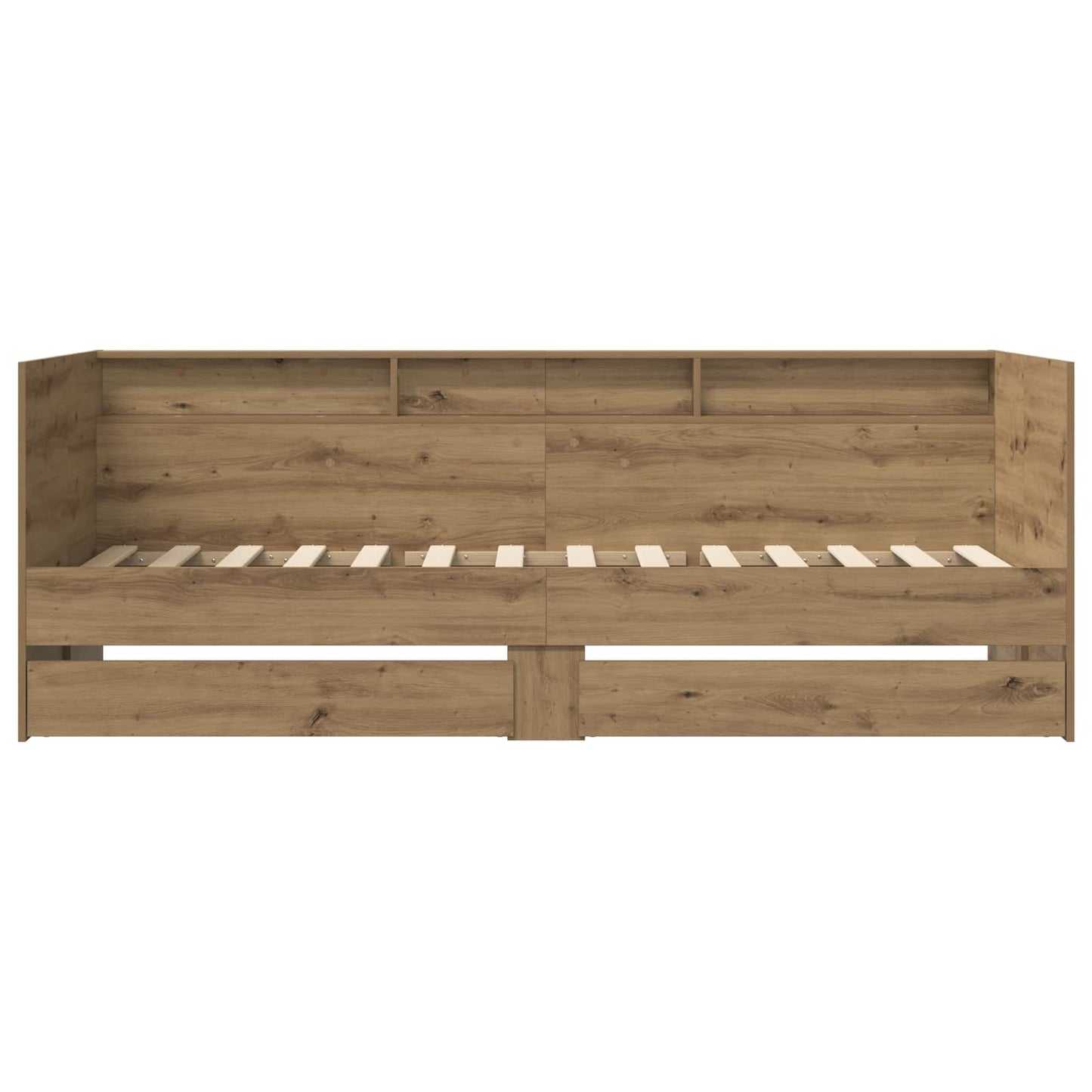 Bed Frame with Storage Artisian Oak 80 x 200 cm Engineered Wood