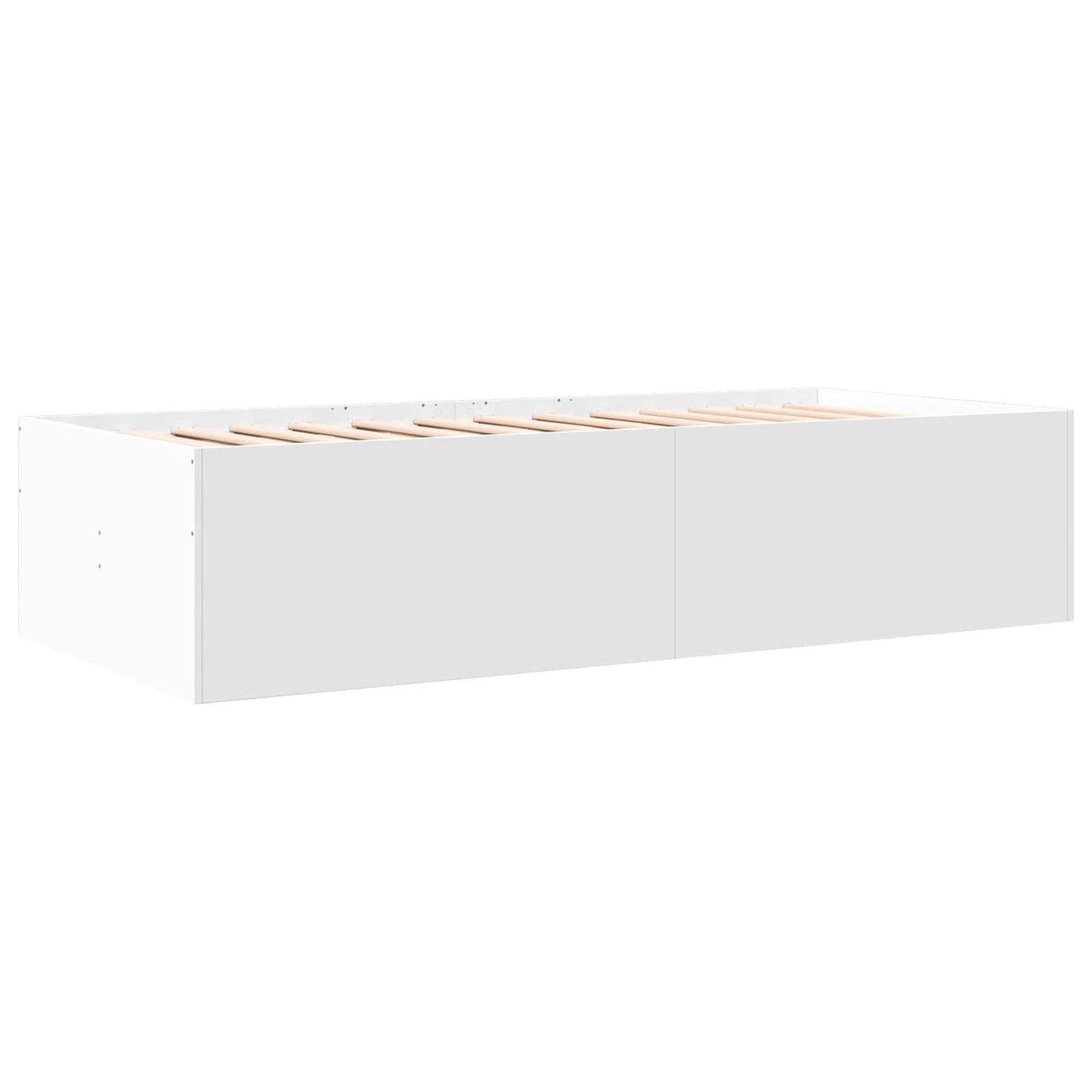 Bed Frame with Storage White 80 x 200 cm Engineered Wood