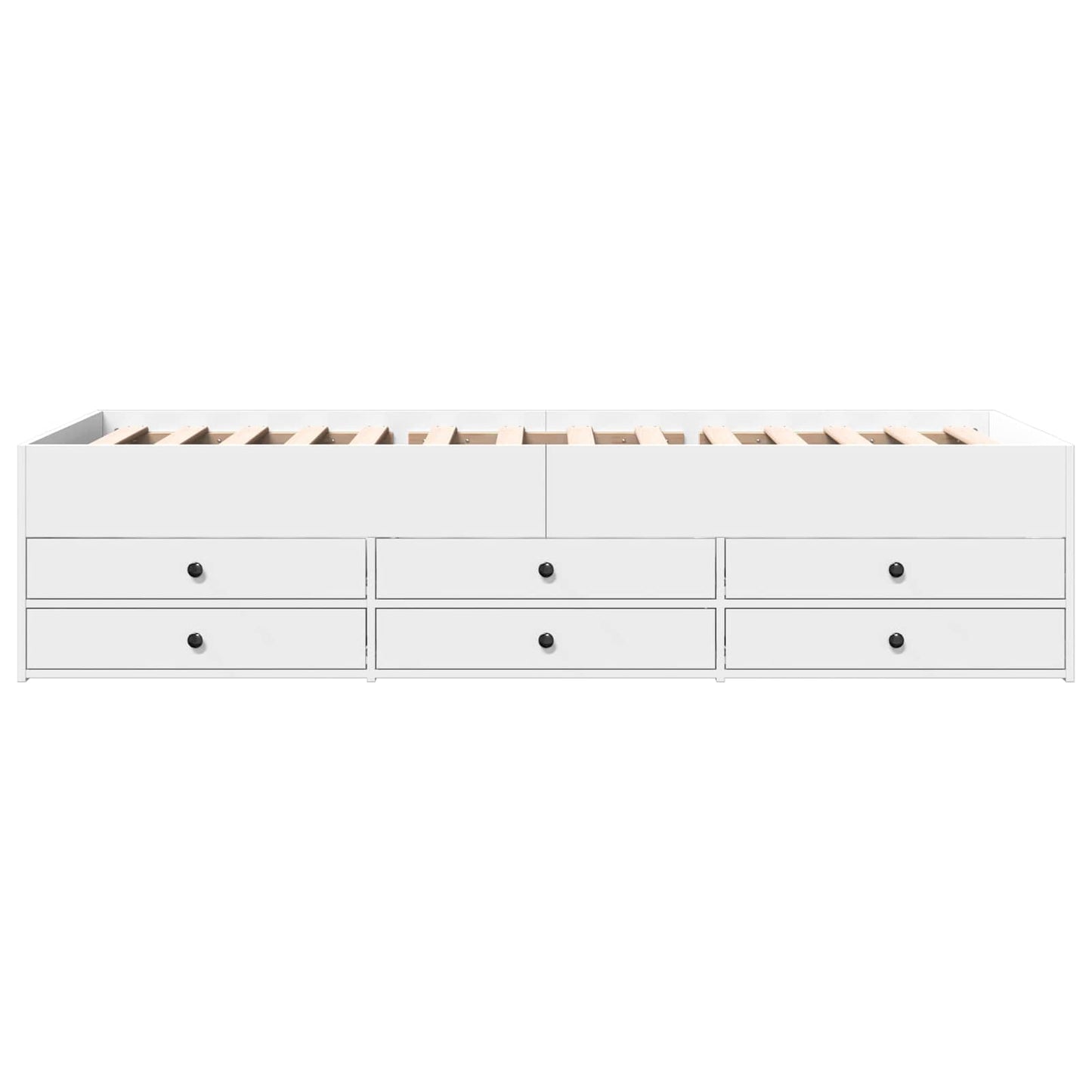 Bed Frame with Storage White 80 x 200 cm Engineered Wood