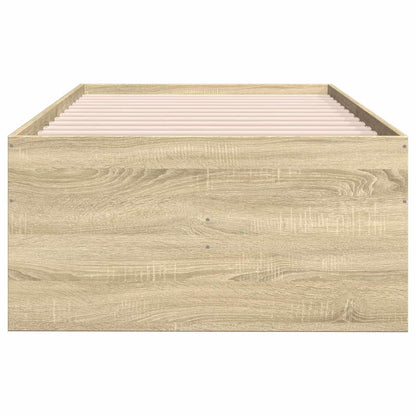 Bed Frame with Storage Sonoma Oak 80 x 200 cm Engineered Wood