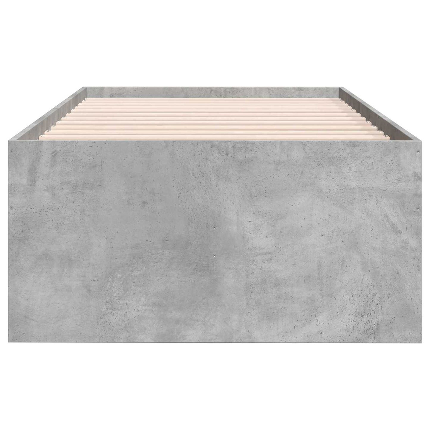 Bed Frame with Storage with Drawer Concrete Grey 80 x 200 cm