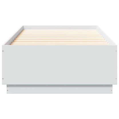 Bed Frame White 80 x 200 cm Engineered Wood