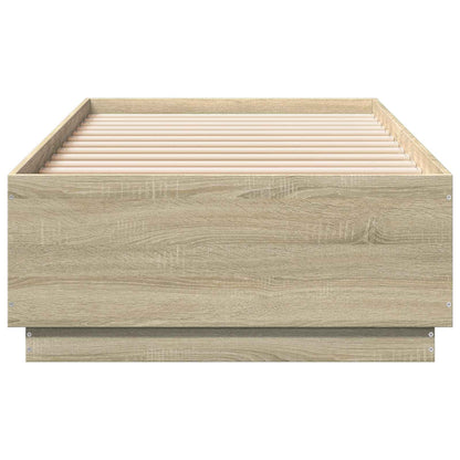 Bed Frame Sonoma Oak 80 x 200 cm Engineered Wood
