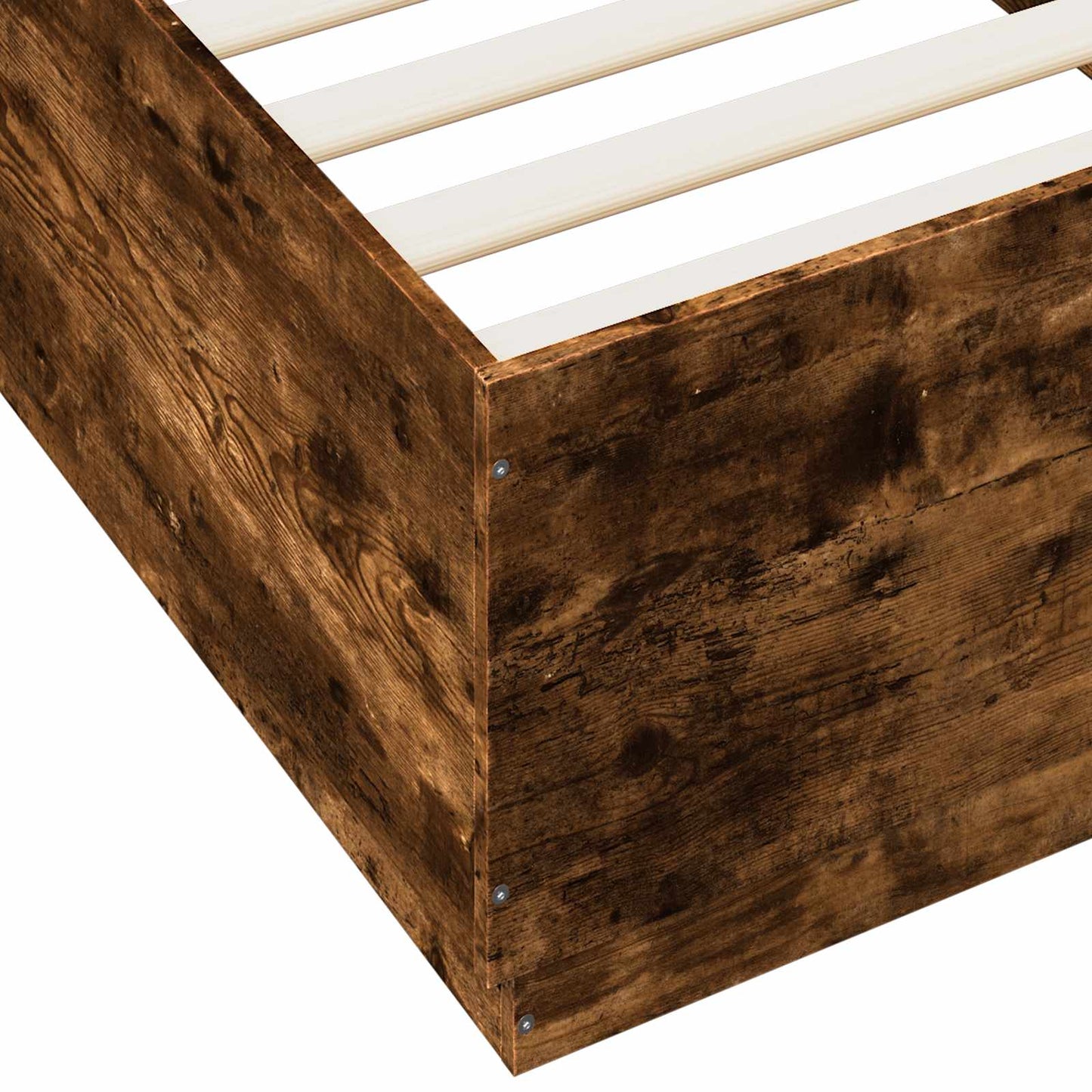 Bed Frame Smoked Oak 80 x 200 cm Engineered Wood