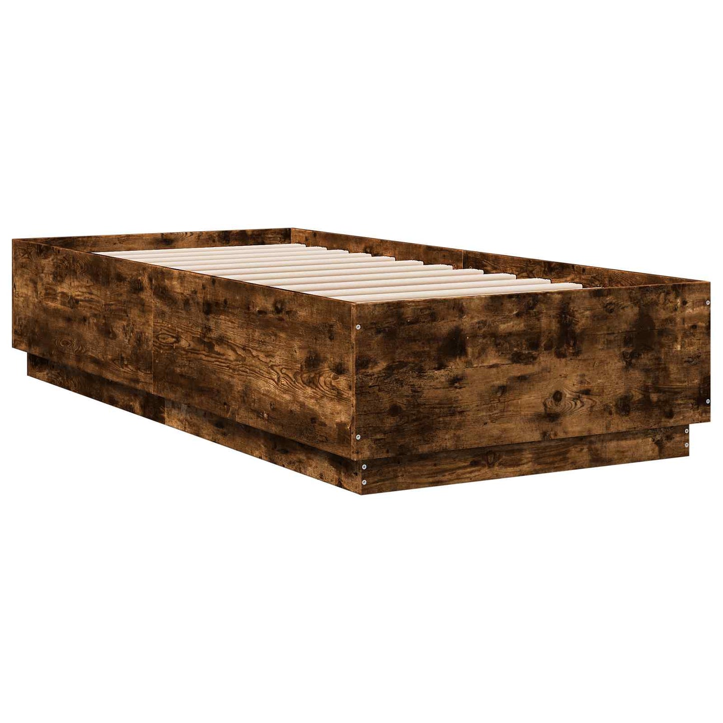 Bed Frame Smoked Oak 80 x 200 cm Engineered Wood