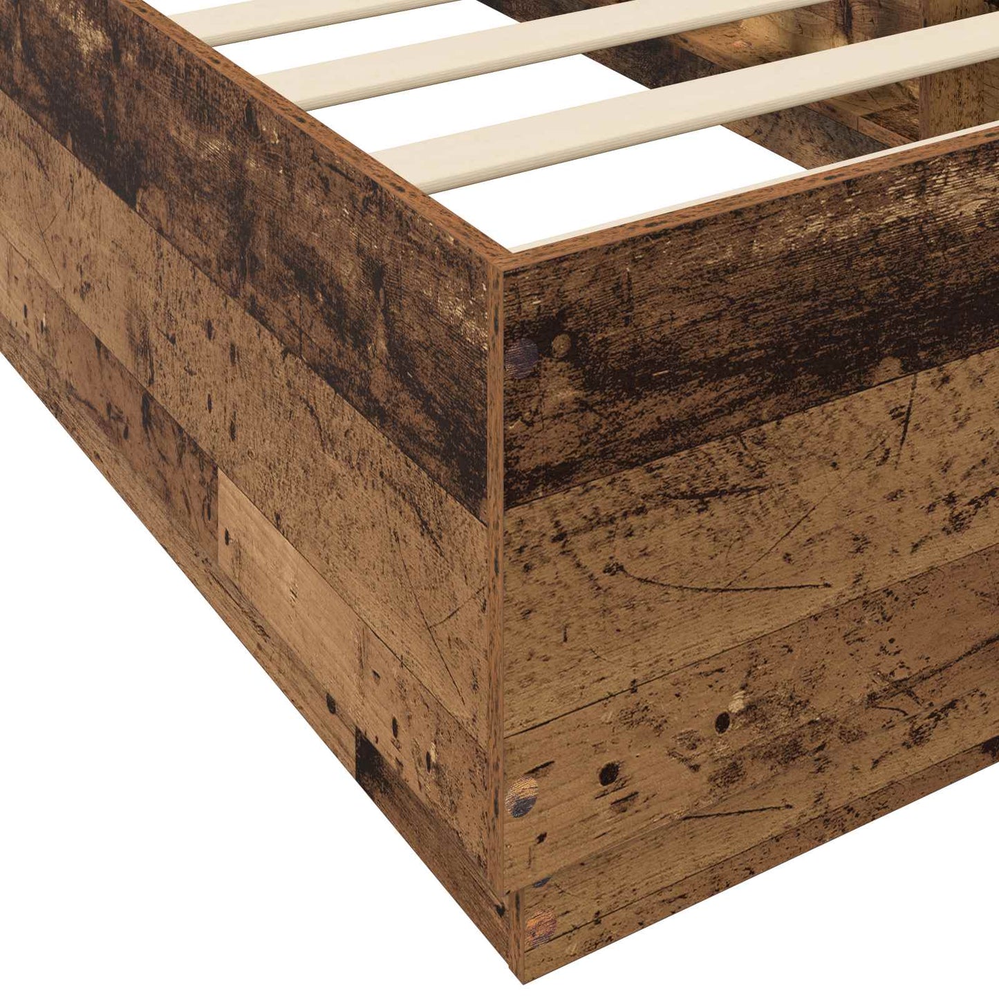 Bed Frame Old Wood 80 x 200 cm Engineered Wood