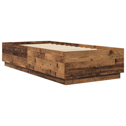 Bed Frame Old Wood 80 x 200 cm Engineered Wood