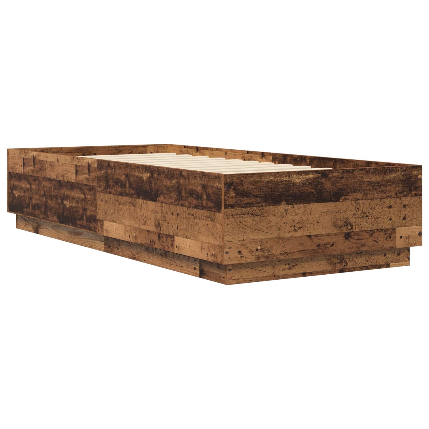 Bed Frame Old Wood 80 x 200 cm Engineered Wood