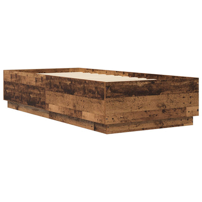 Bed Frame Old Wood 80 x 200 cm Engineered Wood