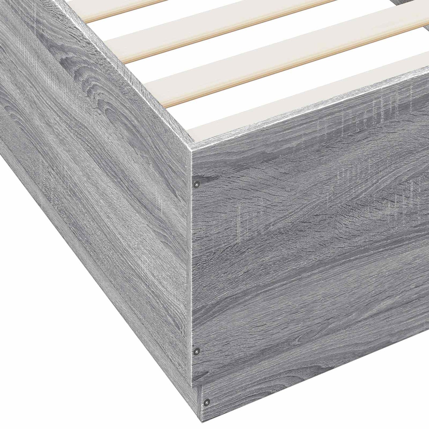 Bed Frame Grey Sonoma 80 x 200 cm Engineered Wood