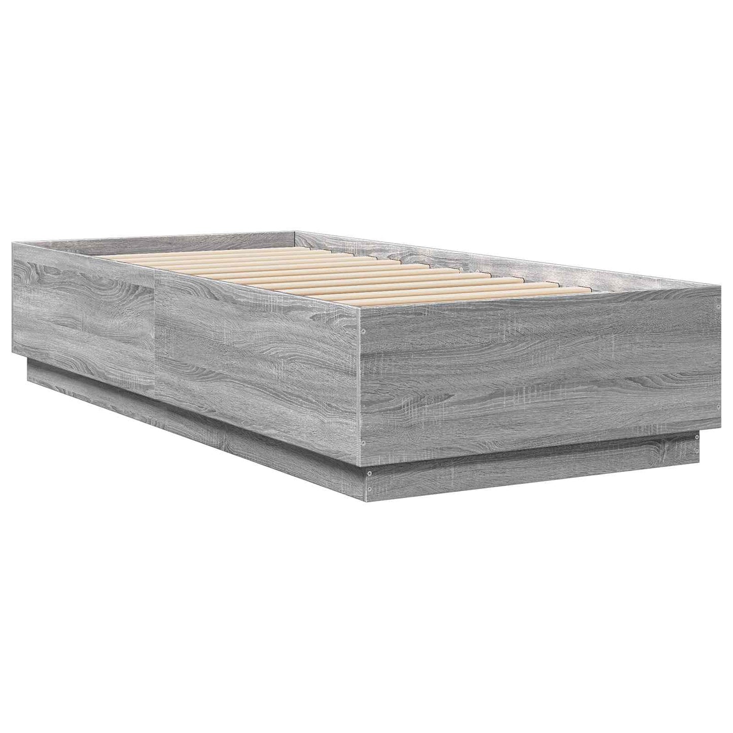 Bed Frame Grey Sonoma 80 x 200 cm Engineered Wood