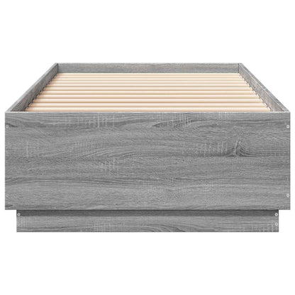 Bed Frame Grey Sonoma 80 x 200 cm Engineered Wood