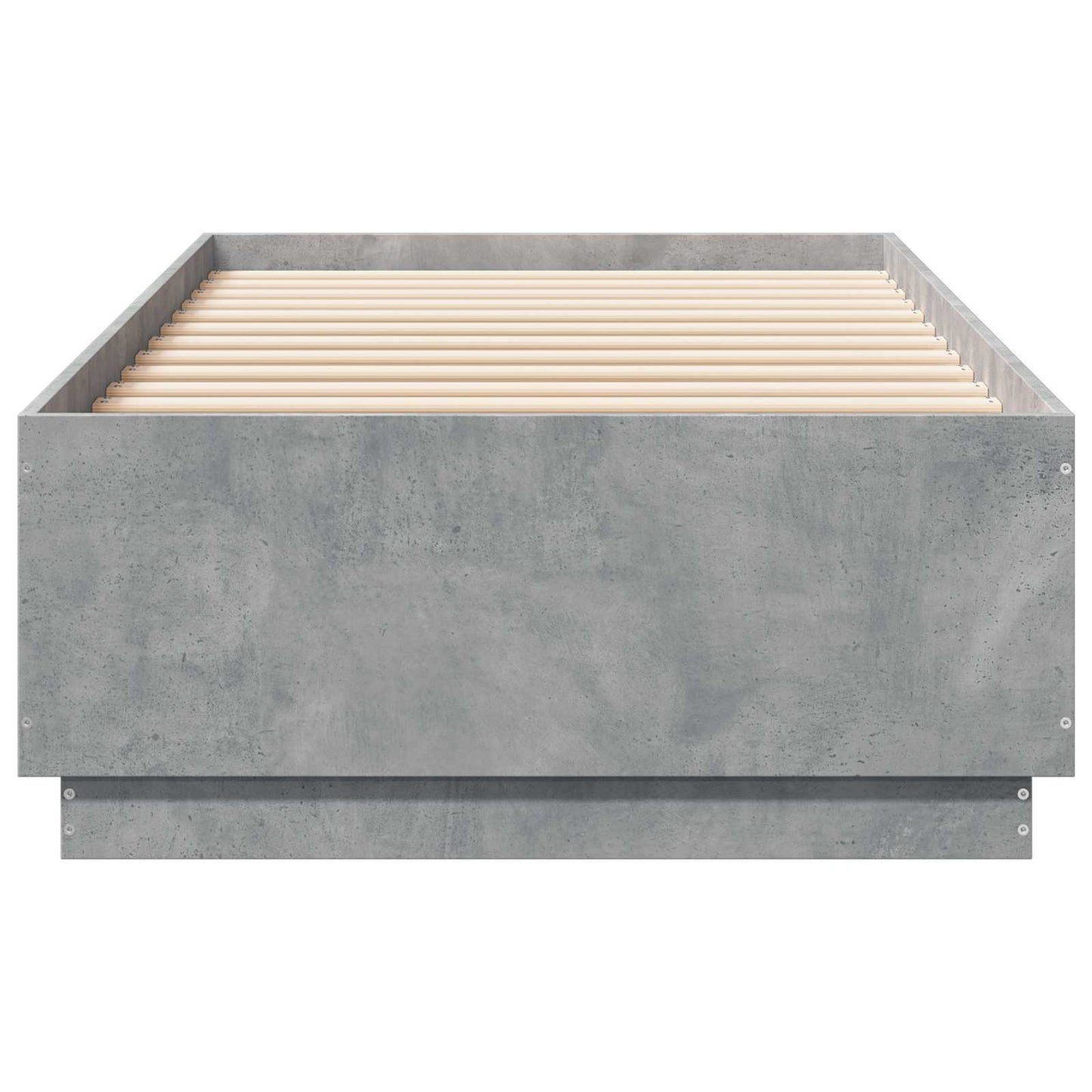 Bed Frame Concrete Grey 80 x 200 cm Engineered Wood