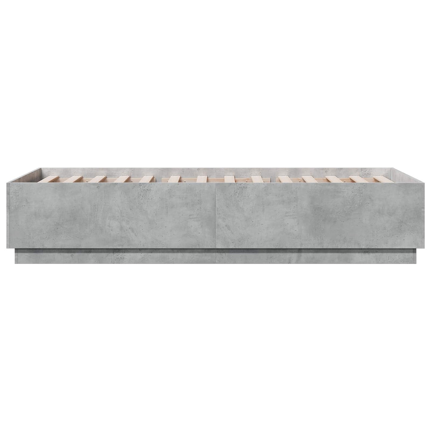 Bed Frame Concrete Grey 80 x 200 cm Engineered Wood