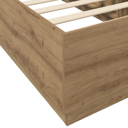 Bed Frame Artisian Oak 80 x 200 cm Engineered Wood