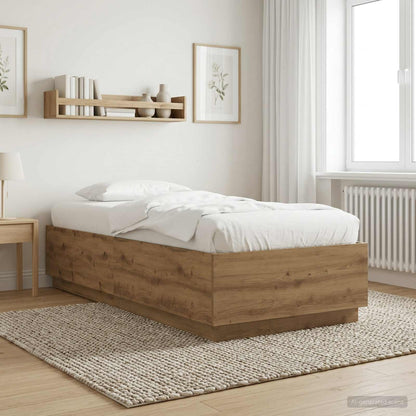 Bed Frame Artisian Oak 80 x 200 cm Engineered Wood