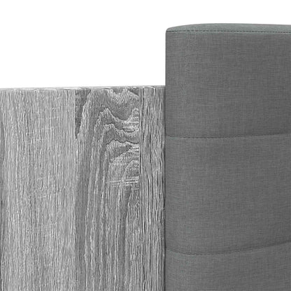 Bed Frame with LED Grey Sonoma 80 x 200 cm Engineered Wood