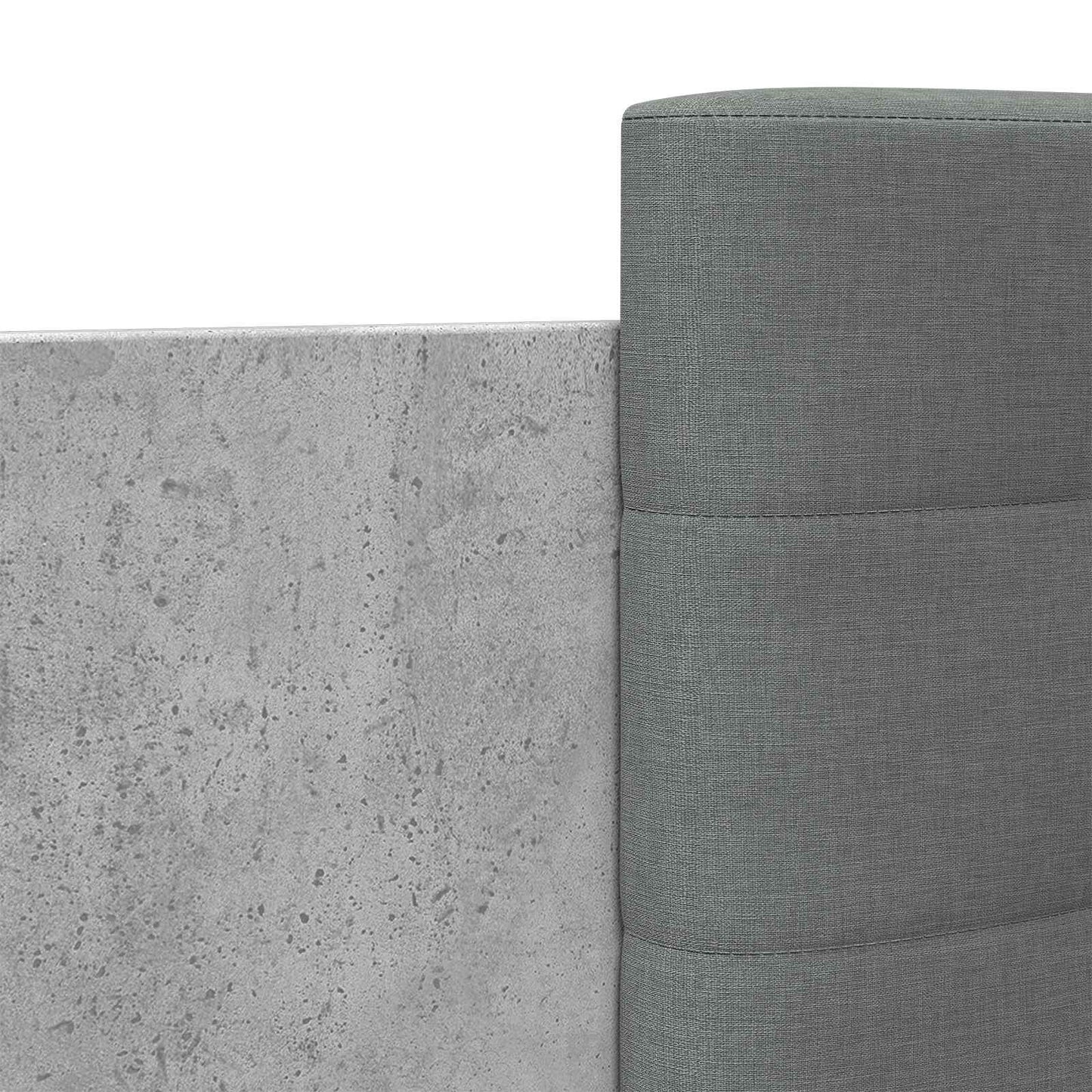 Bed Frame with LED Concrete Grey 80 x 200 cm Engineered Wood
