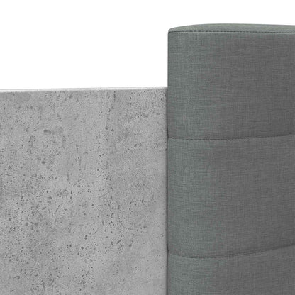 Bed Frame with LED Concrete Grey 80 x 200 cm Engineered Wood