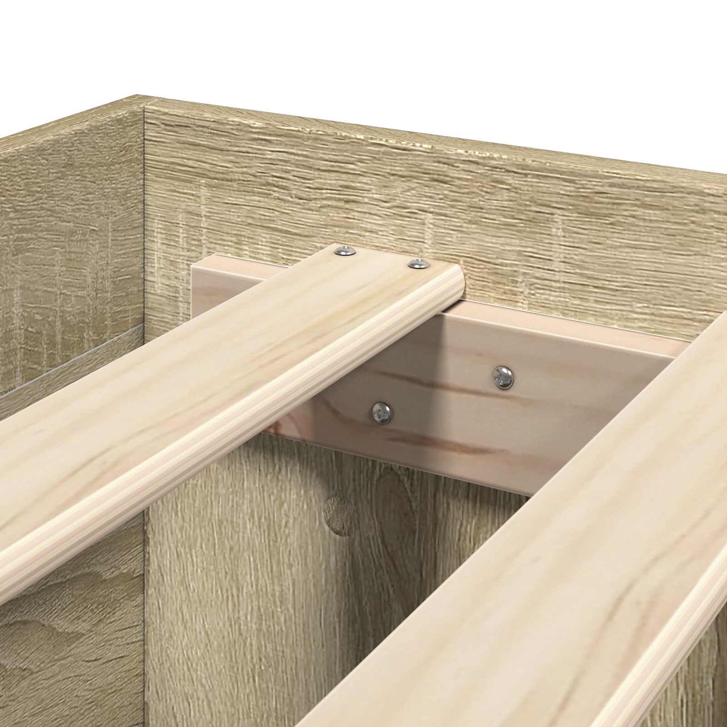 Bed Frame with Headboard Sonoma Oak 80 x 200 cm Engineered Wood